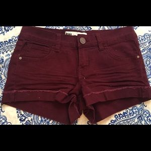 Maroon shorts